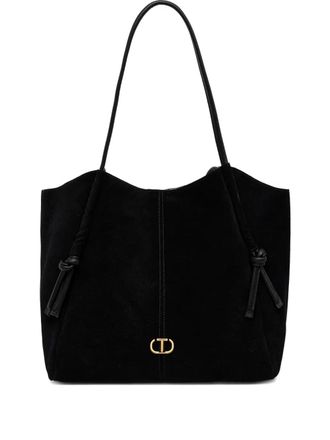Twin-Set knot-detail tote bag - Black