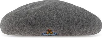 Vivienne Westwood Baskse Baret - unisex - Accessoires - Grijs - Maat: S/M Wol