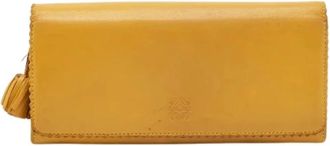 Loewe Pre-owned Wallets, female, Yellow, Size: ONE SIZE Pre-owned Wallet