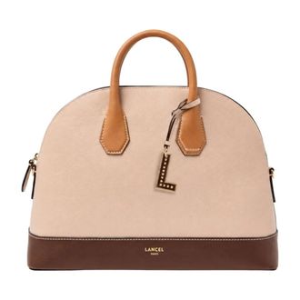 Lancel Belleville Bugatti M - Dames - Handtassen - Bruin - ONE Size - Leer - Tassen