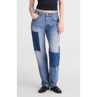 Madewell The Dean Easy Straight Airy Jeans in Worn Wash at Nordstrom, Size 28