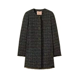 Twinset Dames, Jassen, Zwart, Maat: S Tulle