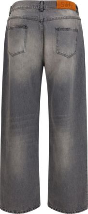 S&eacute;fr Mens Mass Jeans Dust Black Wash Cotton