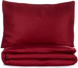 OEM Funda N&oacute;rdica, Funda N&oacute;rdica, Ropa De Cama Set Claret Rojo