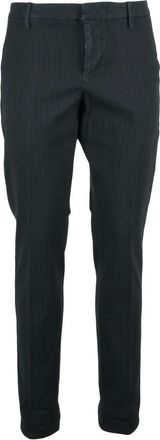 Dondup Broeken, Heren, Zwart, W30, Katoen, Gaubert Broek