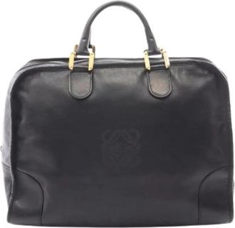 Loewe Pre-owned Weekend Bag - Dames - Vintage Weekendtas - Zwart - ONE Size - Leer - Vintage