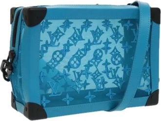 Louis Vuitton Tweedehands Canvas Louis Vuitton tassen - Dames - Vintage Schoudertas - Blauw - ONE Size - Vintage