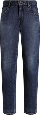 Dolce & Gabbana Jeans met knoopsluiting - Blauw