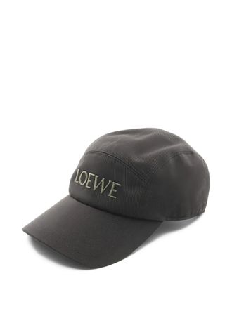 Loewe 2020s embroidered camp cap - Brown