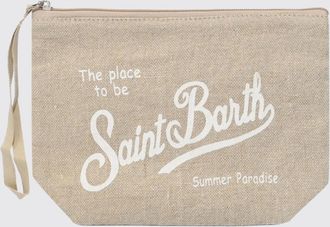 MC2 Saint Barth Pochette Aline in lino a righe