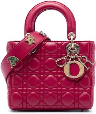 Dior Pre-owned Leather dior-bags - Dames - Vintage Handtas - Rood - ONE Size - Vintage