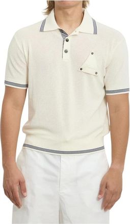 Jacquemus Tops, Heren, Wit, L, Katoen, Le Polo Voilier