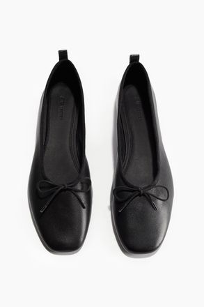H&M Ballerinas aus Leder - Schwarz
