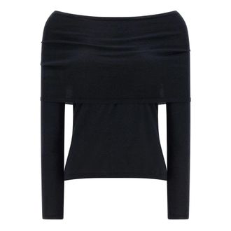 Max Mara Mxmfaretra Sweater - Dames - Longsleeves - Blauw - XL - Kasjmier - Tops