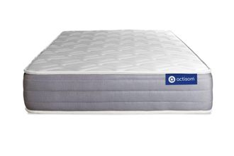 Actisom Colch&oacute;n blanco con l&aacute;tex y espuma viscoel&aacute;stica 120 x 190