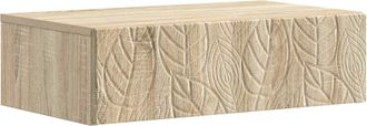vidaXL Mesa Lateral Montada En La Pared 59 X 34,5 X 17 Cm Roble Sonoma Vidaxl