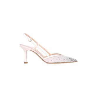 Ninalilou Pointed Toe D&eacute;collet&eacute; - female - Ninalilou - Pumps - White - 3 UK - Shoes