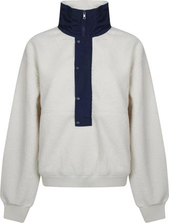 Entire studios System Half Zip Fleece - Sport - Mujer - Blanco - XS