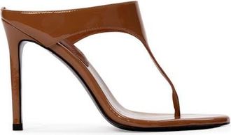 Black Suede Studio Laurel 100 Patent Mule in Mousse Patent at Nordstrom, Size 40 Eu