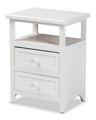 Baxton Studio Karsen 2-Drawer Nightstand