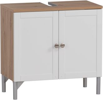 Schildmeyer Waschbeckenunterschrank »Jesper Breite 60,2 cm« Türen in Landhausoptik, Griff und Beschläge aus Metall