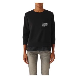 Elisabetta Franchi Mujer, Sudaderas, Negro, Talla: S