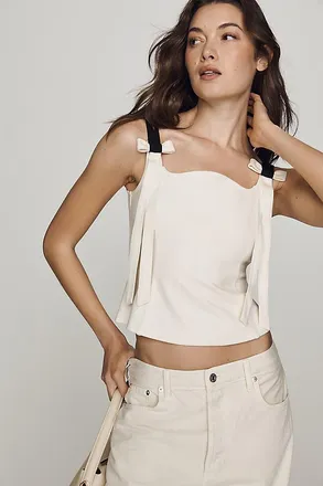 Maeve Bow-Strap Tank Top