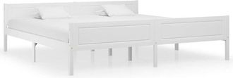 vidaXL Vidaxl - Estructura De Cama Sin Colch&oacute;n Madera De Pino Blanco 200x200 Cm
