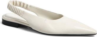 Rag & Bone Mercer Pointed Toe Slingback Flat in Antique White at Nordstrom, Size 6.5Us