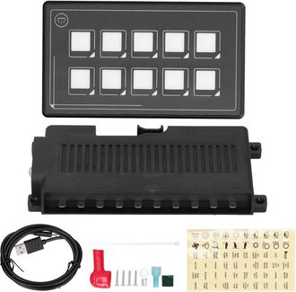 OEM Panel De Control De Membrana De 10 Pines, Aplicaci&oacute;n Bluetooth Con M&oacute;dulo De Retroiluminaci&oacute;n Led T&aacute;ctil Pptc Integrado Para Barcos/autocaravanas