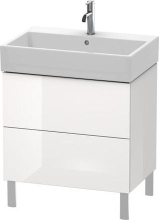 Duravit Unidad De Lavabo Duravit L-cube De Pie 68,4 X 45,9 Cm, 2 Extra&iacute;bles, Para Vero Air 235070, Color: Roble Cachemir Chapa De Madera Aut&eacute;ntica - Lc6776011
