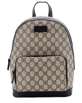 Gucci Zip Pocket Backpack Gg Coated Small (Authentic Pre-Loved)