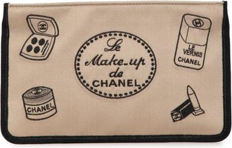 Chanel Beige Satin Pouch (Pre-Owned)