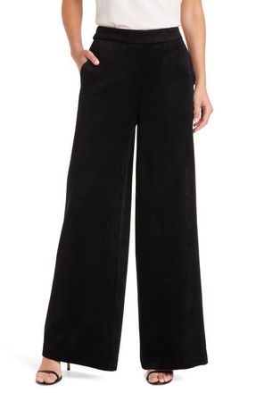 Kobi Halperin Hunter Corduroy Straight Leg Pants in Black at Nordstrom, Size Large