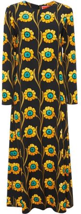 La DoubleJ Swing Jurk met Lange Mouwen - Dames - Casual kleedjes - Veelkleurig - M - Kleedjes