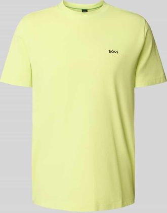 HUGO BOSS Regular Fit T-Shirt aus Baumwoll-Mix in Hellgruen, Größe XXXL