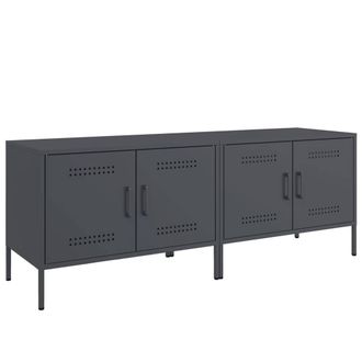 Berkfield Home TV Cabinets 2 pcs Anthracite 68x39x50.5 cm Steel in Dark Grey