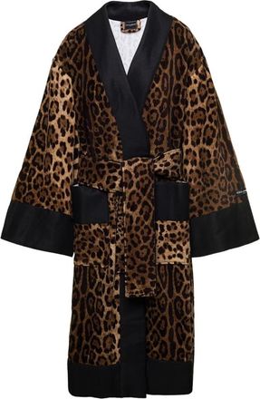 Dolce & Gabbana Terry Katoenen Badjas - unisex - Badjassen - Veelkleurig - M - Katoen - Nachtkleding