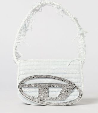 Diesel Borsa 1DR Diesel in denim con monogram di strass