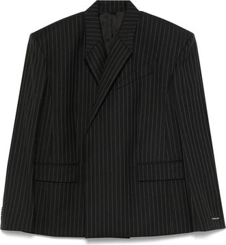 MUGLER Blazer sartoriale gessato - Grigio
