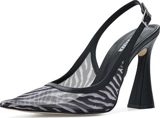Steve Madden Blare Womens Shoes Zebra Mesh : 8.5 M, Canvas