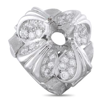 Luxury Bazaar Platinum 2.10ct Diamond Mounting Ring MF09-082026