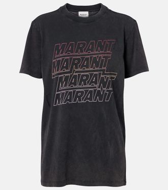 Isabel Marant Zoeline printed cotton jersey T-shirt
