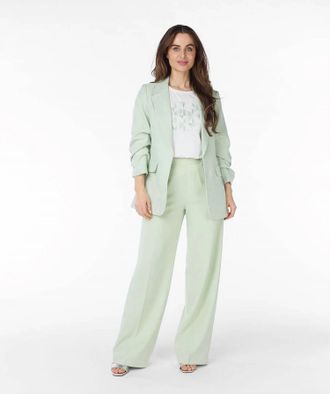 Esqualo Cate City Trousers In Pistachio
