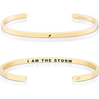 Mantra I Am The Storm bracelet in Inside - Yellow Gold at Nordstrom