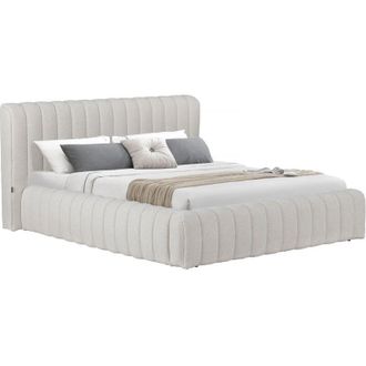 Habitat et Jardin Habitat Et Jardin - Letto matrimoniale in tessuto Tignes con contenitore - 140 x 190 cm - Beige