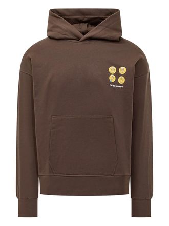 Barrow graphic hoodie - unisex - Cotton - M - Brown