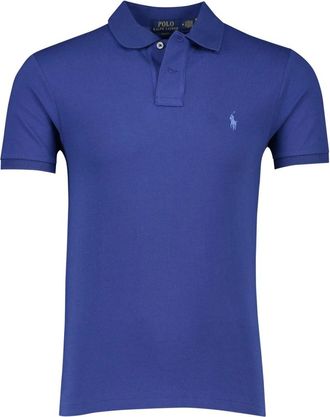 Polo Ralph Lauren Short Sleeve Slim Fit Polo - Heren - Polos - Blauw - S - Katoen - Tops