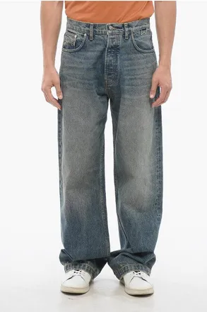 Rhude Regular Waist Vintage Effect Wide Leg Jeans 26cm size 31