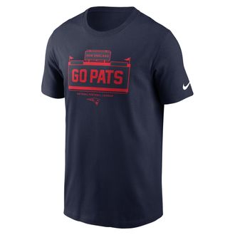 Nike New England Patriots Local Essential Nike Mens NFL T-Shirt in Blue | N19941S8K-7MT
